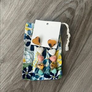 Free people Heart Drop Earrings